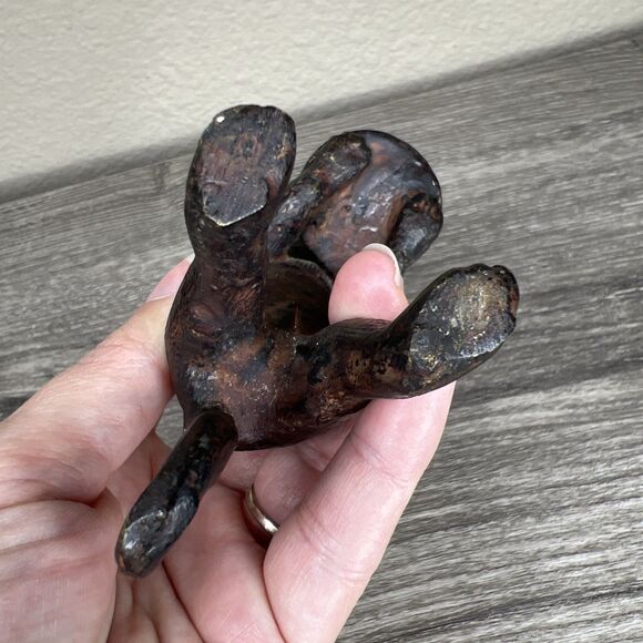 Vintage Diego Giacometti Style Cat Butler Bronze Metal Figurine 5 In. MCM - Picture 5 of 8